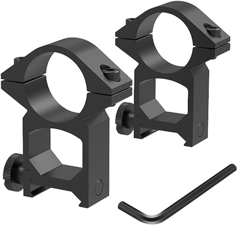 LONSEL 1'' Scope Rings, 2Pcs High Profile or 2Pcs Medium Profile 1 Inch Scope Mount Rings for Picatinny Rail - Image 2